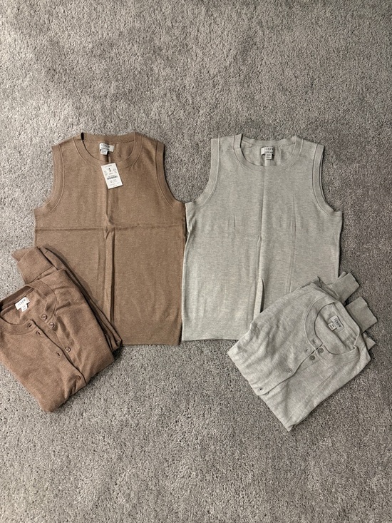J. Crew Sweaters - J. Crew Set of 2 Cardigans & Coordinating Knit Tanks